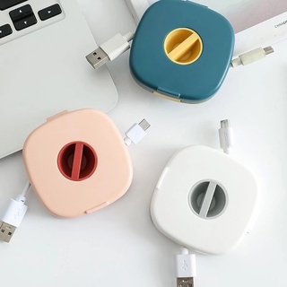 ที่ม้วนเก็บสายหูฟัง สายชาร์จ สาย USB ปรับได้