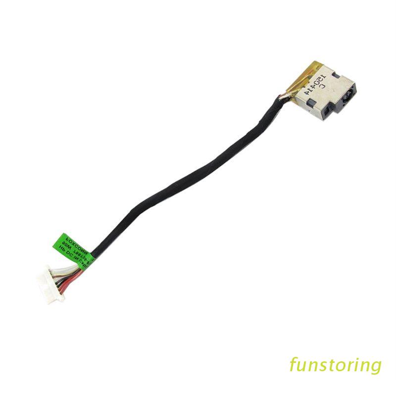 Power DC FUN เปลี่ยนแจ็คสายเชื่อมต่อแล็ปท็อปพอร์ตชาร์จปลั๊กสําหรับ HP 240 246 250 255 G4 G5 799736-F