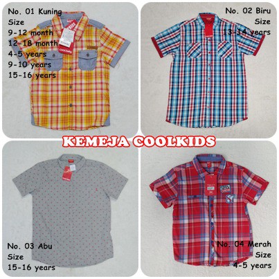 เสื้อเชิ้ต Coolkids สําหรับเด็ก