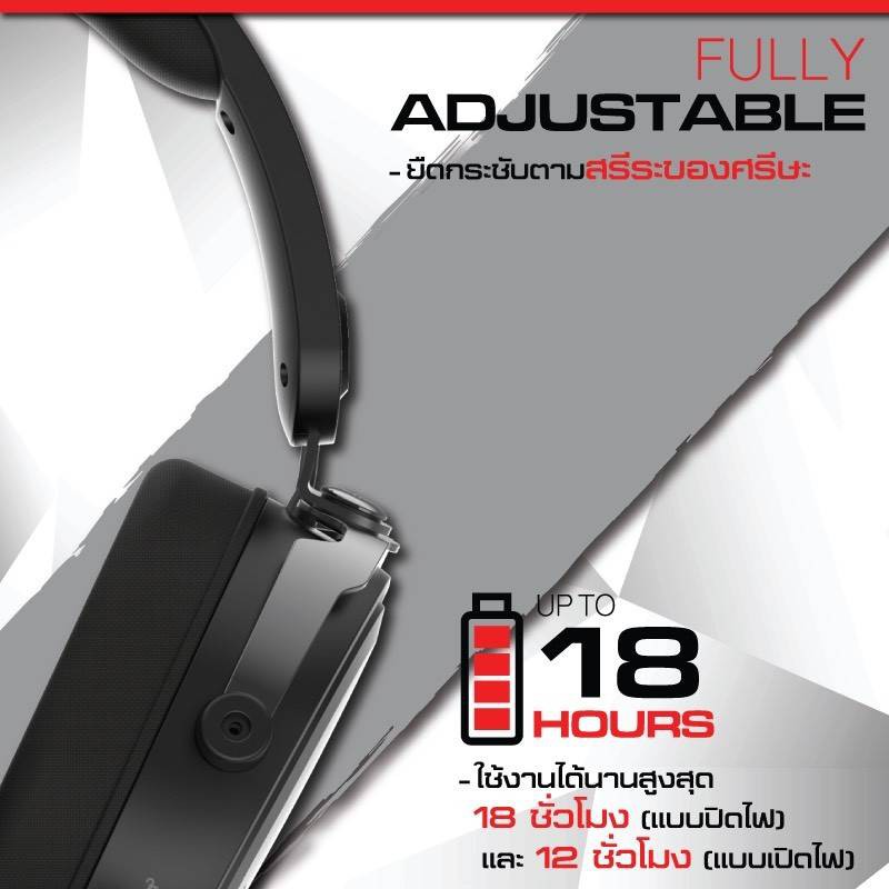 หูฟังไร้สาย Signo 2.4G Wireless Headphone รุ่น WP-600