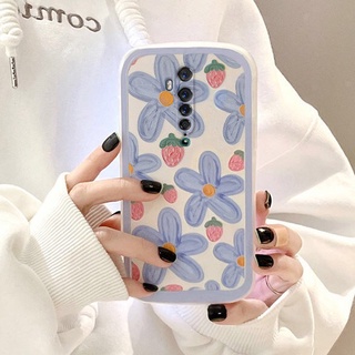 เคสโทรศัพท์มือถือ ลายดอกไม้สีม่วง สําหรับ OPPO Reno2 Reno2F OPPO Reno5 A5S A9 2020 A3S