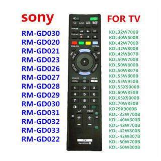 Rm-gd030 ใหม่ รีโมตคอนโทรล สําหรับสมาร์ททีวี SONY Bravia RM-GD023 GD033 RM-GD031 RM-GD032 RM-GD027 KDL32W700B KDL40W600B KDL42W700B KDL42W800B KDL42W807B KDL50W700B KDL50W800B KDL50W807B KDL55W800B KDL55W950B KDL55X9000B KDL60W850B