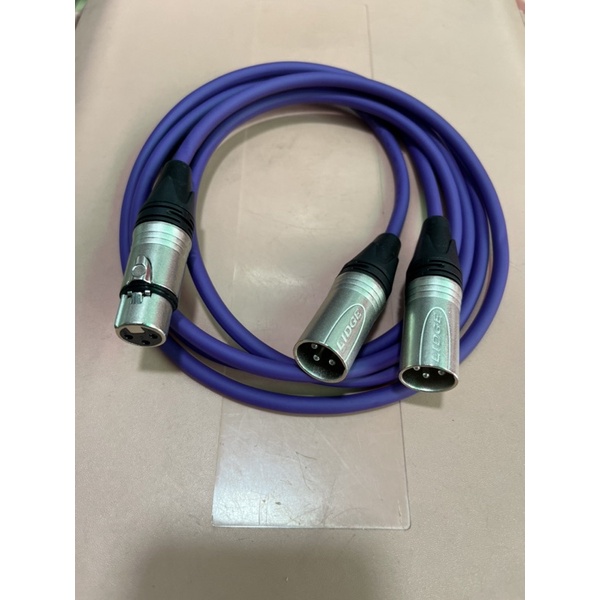 สายyXLRเมีย1-XLRผู้2 yสายแบบBalance ทำจากสายชีลสเตอริโอของDynacomหัวของLidge