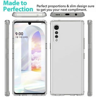 For LG Velvet Clear Ultra Slim Clear Shockproof Bumper Cover Clear Case