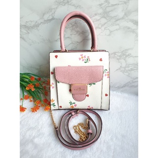 Mini Pepper Crossbody with Heart Petal Print Coach C7599