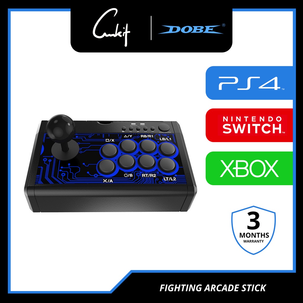 Dobe PS4 Arcade Stick Fighter Arcade Stick XBOX Android Nintendo Switch PC Arcade Fighting Controller