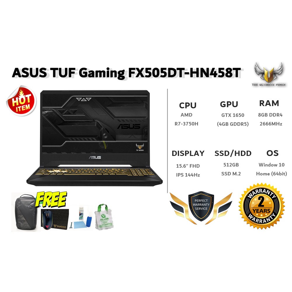 ASUS TUF Gaming FX505DT-HN458T (STEALTH BLACK)