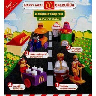 2002 McDonalds Happy Meal Toys Complete Set of 4 Mc Express