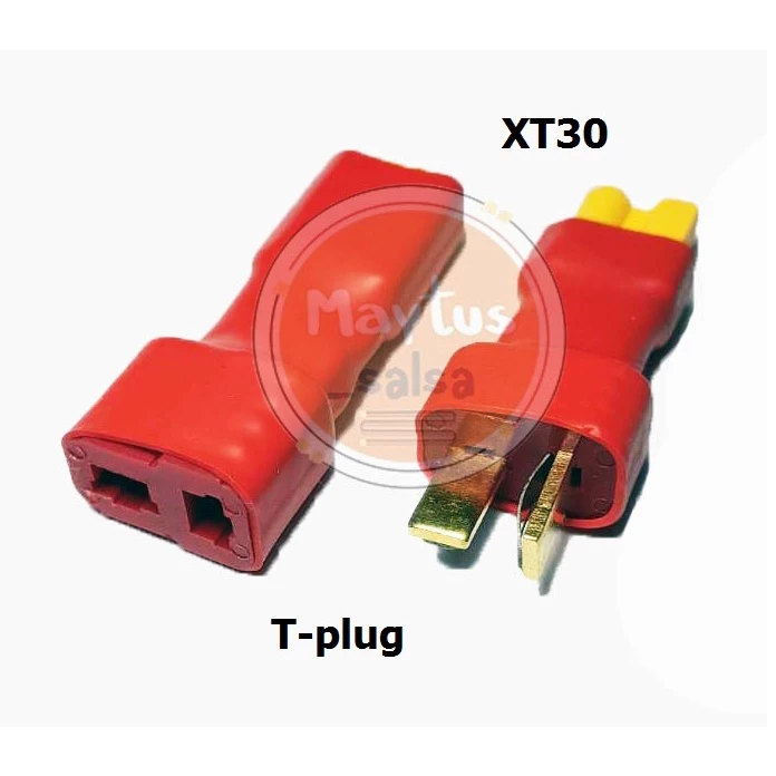 [[ส่งจากไทย]] Connector Plug XT30 to T-Plug (สำหรับเชื่อมต่อหัวปลั๊ก2แบบ)