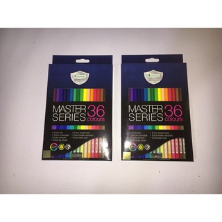 สีไม้ 36 สี รุ่นมาสเตอร์ซีรี่ย์ Master Art  ดินสอสีมาสเตอร์ 36แท่ง 36 สี