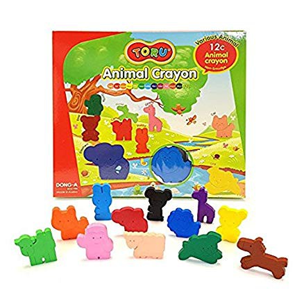 Toru Animal Crayon / Dino Crayon 12 Colors I สีเทียนรูปสัตว์