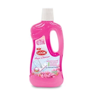 LOOK ผลิตภัณฑ์ทำความสะอาดพื้น กลิ่นพิ้งกี้สวีท (สีชมพู) 920 ml + ชนิดถุงเติม 800 ml