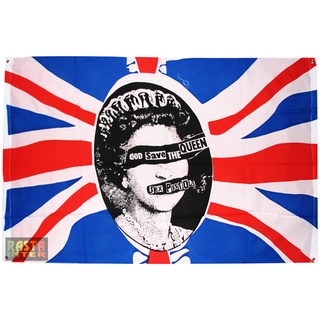 ธง ลาย GOD SAVE THE QUEEN SEX PISTOLS