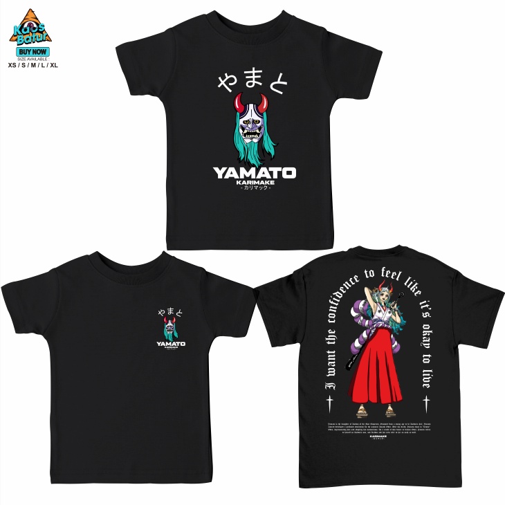 Gilan T เสื้อเด็ก Distro เสื้ออะนิเมะภาพ YAMATO ONEPIECE V2