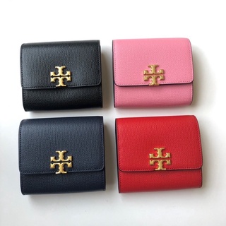 กระเป๋าสตางค์ แบบพับได้ ลาย Tory Burch Kira Chevron