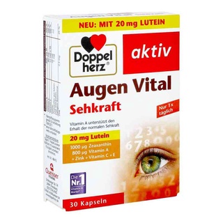 วิตามินบำรุงสายตาจากเยอรมัน DoppelHerz Aktiv Augen Vital Sehkraft ใหม่ล่าสุด!!!(Exp.2024)