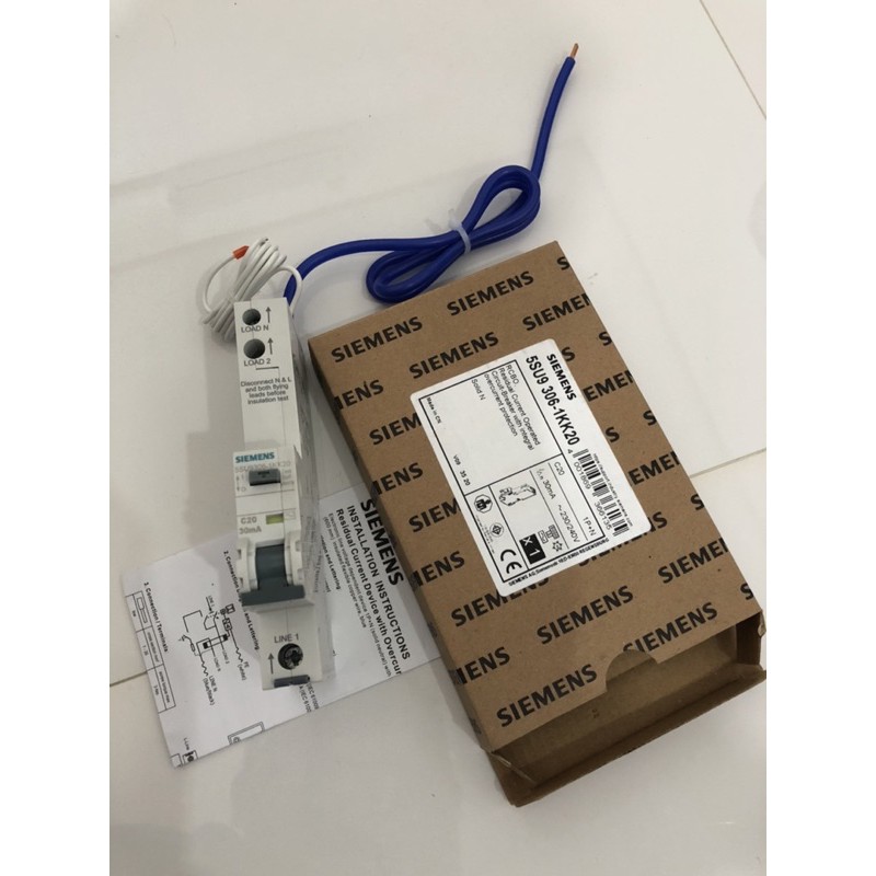 ส่งฟรี!!! เบรกเกอร์ 5SU9306-1KK20 SIEMENS เบรกเกอร์กันดูด ซีเมนต์