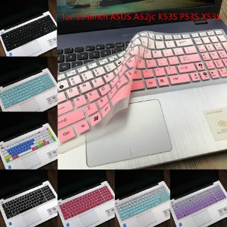 แผ่นซิลิโคนครอบคีย์บอร์ดแล็ปท็อป แบบนิ่ม บางพิเศษ สําหรับ ASUS A52jc K53S P53S X53S 15.6 นิ้ว