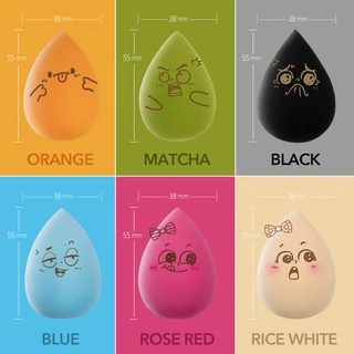 IMAGIC 6 Color Beauty Spons Puff Wet&Dry Soft Blending Makeup Tools Egg Sponge