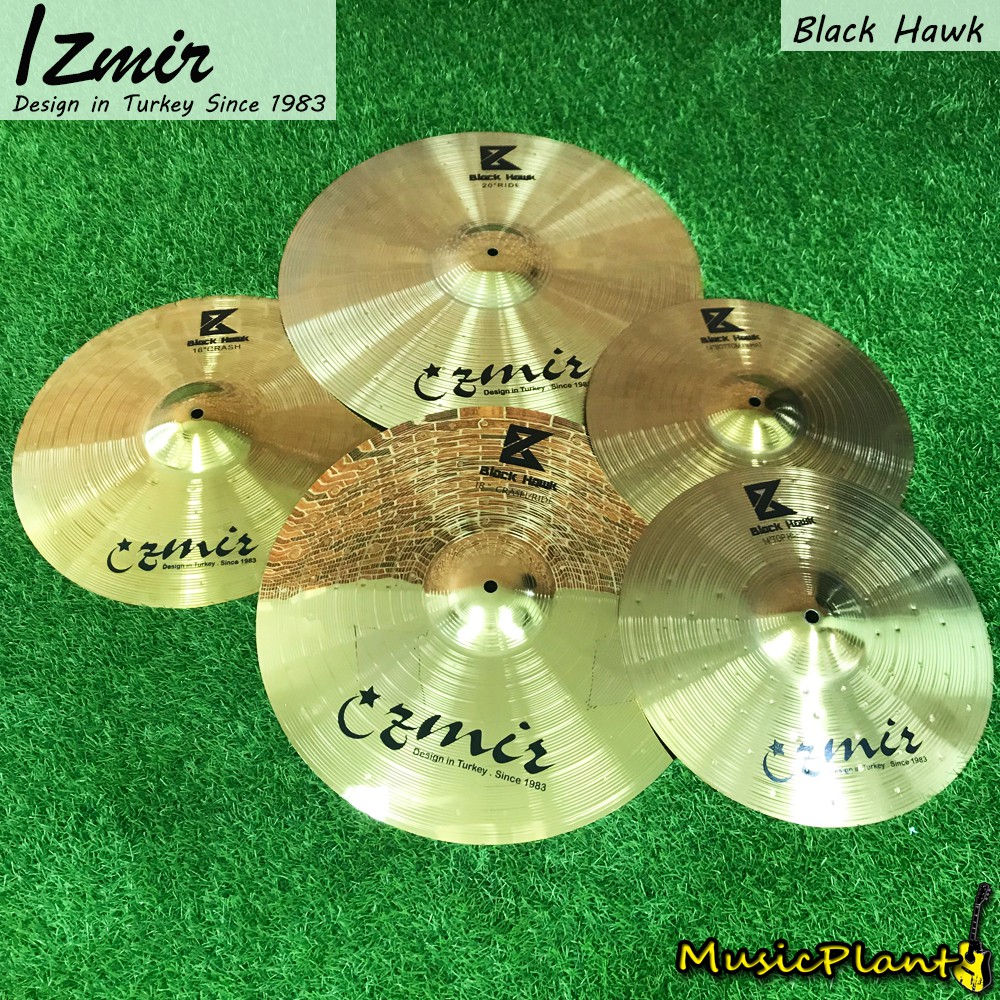 Izmir ฉาบทองเหลือง รุ่น Black Hawk มีทุกไซส์ เลือกได้ สำหรับกลองชุด