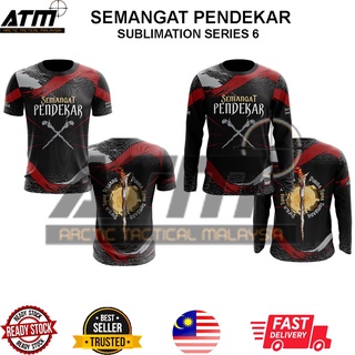 เสื้อยืดคอกลม แขนสั้น ไมโครไฟเบอร์ ลายตาไก่ Pendekar baju silat Arctical MALAYSIA