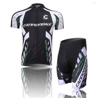 Cannondale ชุดเสื้อปั่นจักรยาน กางเกงขาสั้น กางเกงเจล กางเกงขาสั้น ใส่ปั่นจักรยาน ทีมแข่งจักรยาน