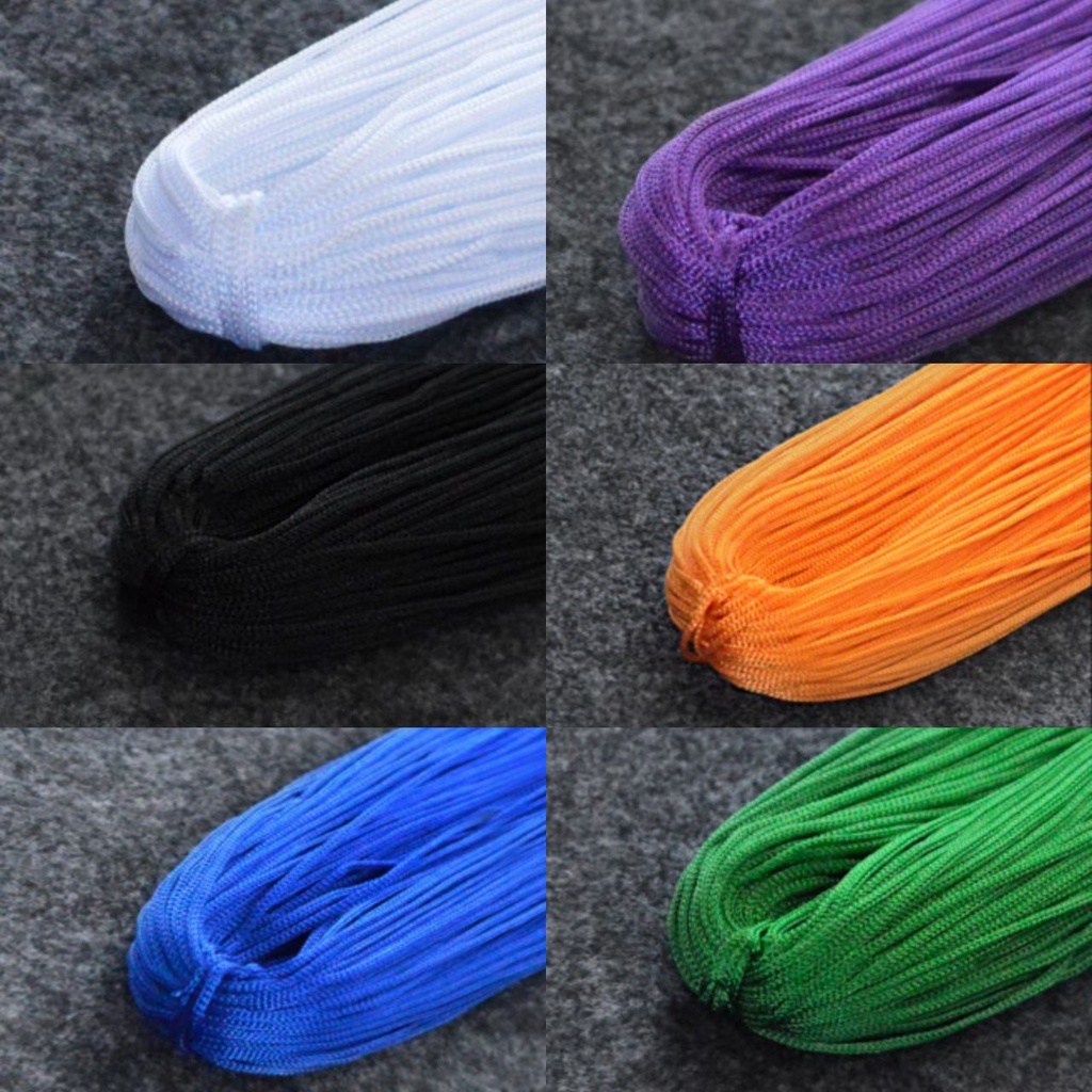 ไหมญี่ปุ่น ใจใหญ่ ขนาด 40 กรัม ขนาดเส้น 1 มิล มีหลายสี