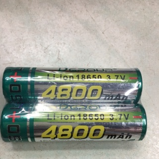 ถ่านชาร์จ18650/3.7V/4800mAh2ก้อน