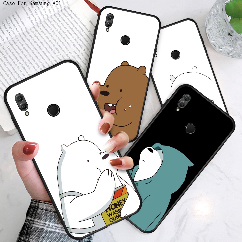 Compatible With Samsung Galaxy A71 A51 A31 A21S A42 A11 A01 Core 5G สำหรับ Case Stupid Bear เคสโทรศั