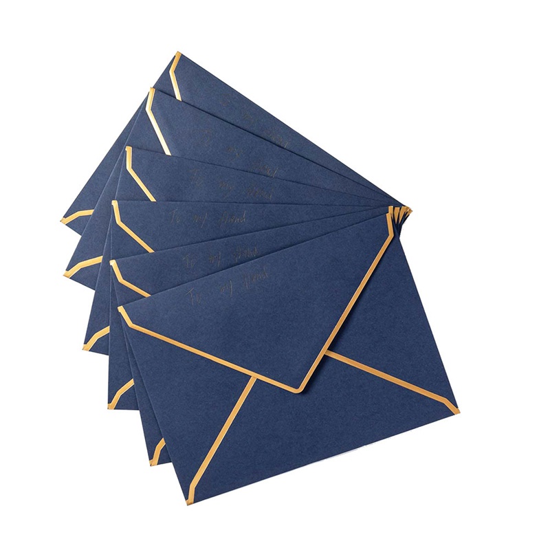 100 Pack A7 Envelopes 5 X 7 Card Envelopes V Flap Envelopes With Gold ...
