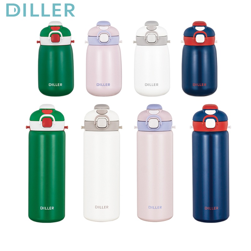 Diller Thermos Bottle SUS316 สายสแตนเลสฟางอุณหภูมิ Retention กระติกน้ําสูญญากาศ MLH9073