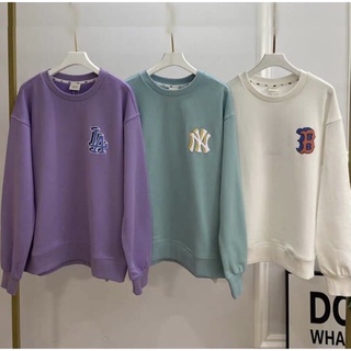 💫พร้อมส่ง💫เสื้อ sweater MLBแขนยาว สีพาสเทลใส่ได้ทั้งชายหญิง