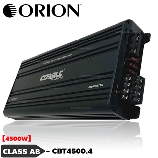 เพาเวอร์แอมป์ 4CH.ORION รุ่นCBT4500.4 คลาสเอบี กำลังขับสูงสุด4500วัตต์ใช้ขับเสียงลำโพงกลางแหลมลูกโดดแหลมจาน