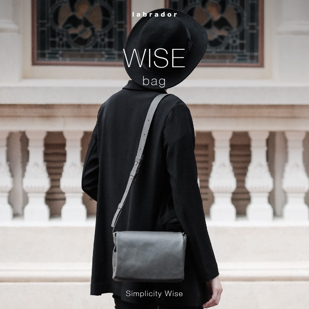 labrador WISE bag S#1 กระเป๋าสะพายไหล่หนังแท้ (LAA097)