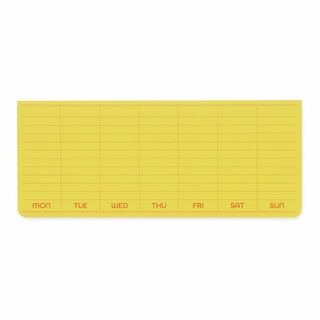 Penco Sticky Memo Pad Weekly Yellow l Sticky Memo Pad รายสัปดาห์ สีเหลือง แบรนด์ Penco ประเทศญี่ปุ่น (HCN170-YE)