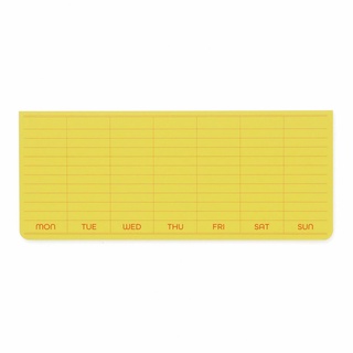 Penco Sticky Memo Pad Weekly Yellow l Sticky Memo Pad รายสัปดาห์ สีเหลือง แบรนด์ Penco ประเทศญี่ปุ่น (HCN170-YE)