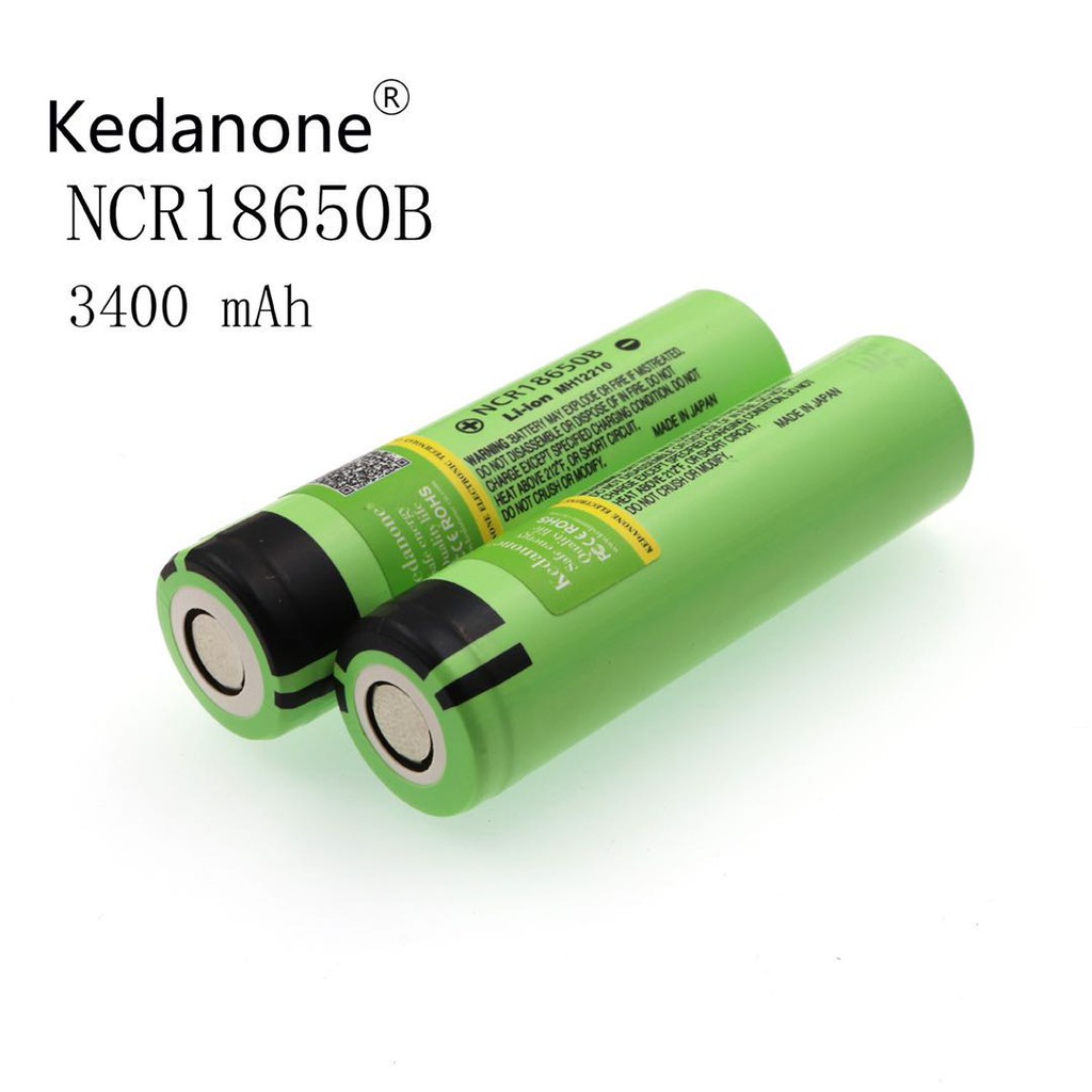 ถ่านชาร์จ 18650 Panasonic 3400 mAh  รับประกันคุณภาพ