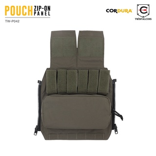 กระเป๋าติดเวส Pouch Zip-On Panel ( Twinfalcons ) [ TW-P042 ] วัสดุผ้า Delustering Cordura 500D จัดส่งฟรี