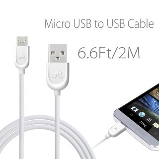 CHARGER CABLE (สายชาร์จ) AVANTREE MICRO USB SYNC CHARGE [FDKB-MRO-2M-WHT]