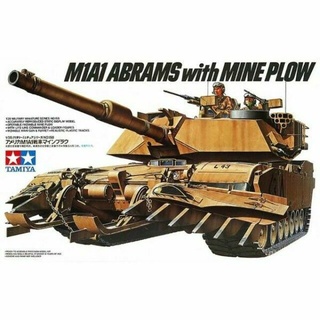 โมเดลประกอบ Tamiya 1/35 TA35158 US M1A1 ABRAMS with MINE PLOW