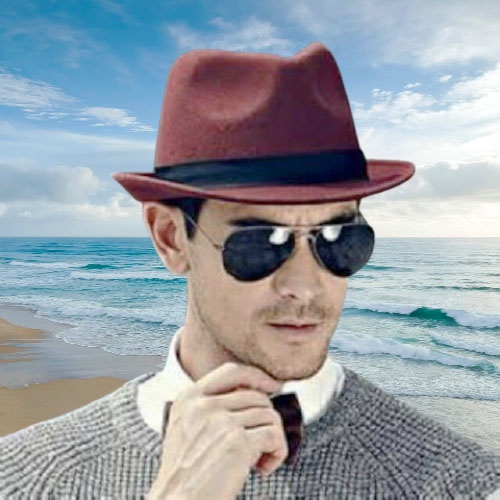 หมวก Fedora กํามะหยี่สีสันสดใส / quino fedora