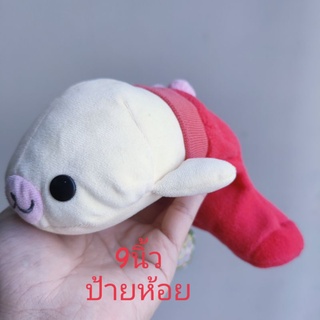 #ตุ๊กตา #แมวน้ำ #มาเมโกมะ #Mamegoma by #San-x ขนาด9นิ้ว นุ่มๆ สีเหลืองนวล #ป้ายห้อย #ลิขสิทธิ์แท้ หายากพอสมควร