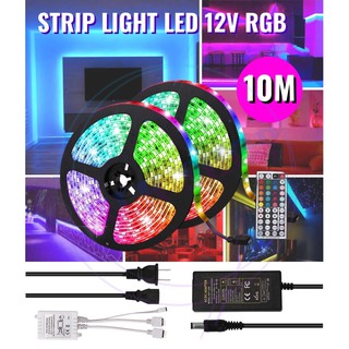 ไฟแต่งห้อง ไฟประดับ ไฟเส้น LED RGB ความยาว 10เมตร LED STRIP LIGHT 5050 RGB 10M