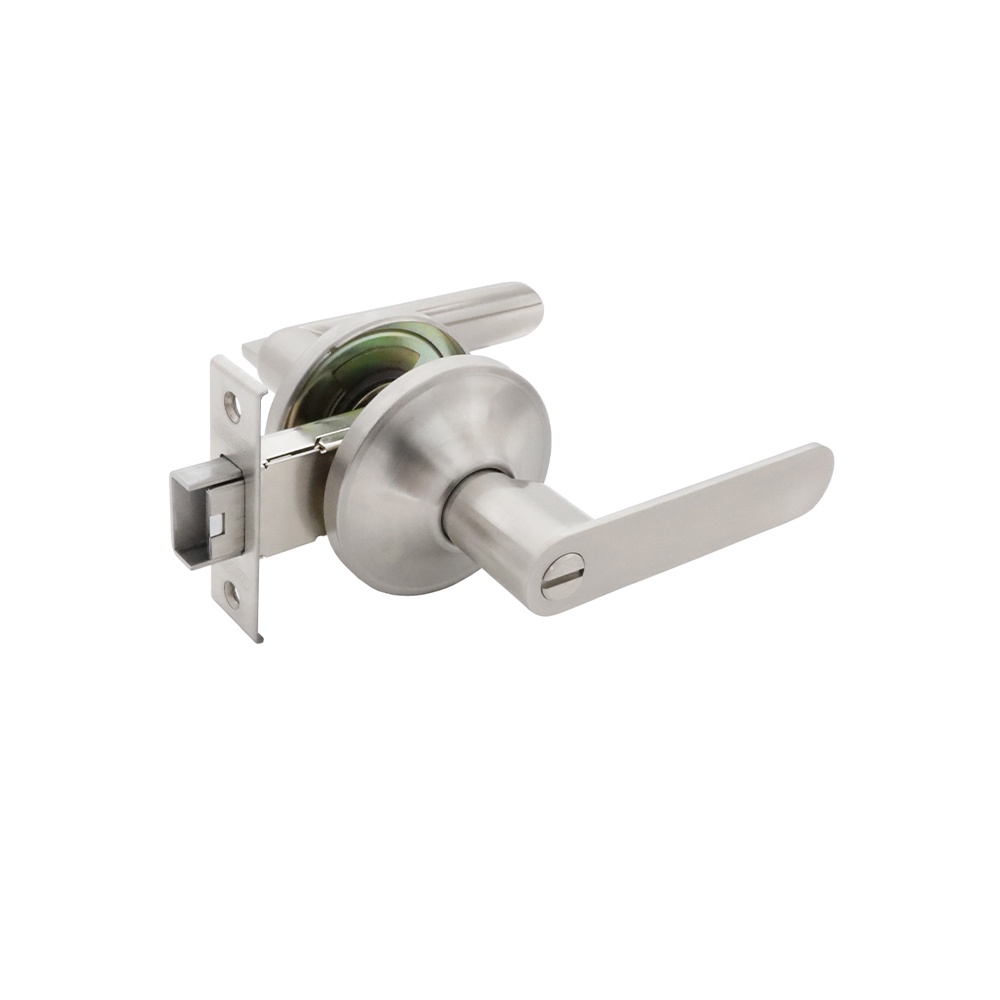 SOLEXกุญแจมือบิด No. 1801 SN/BK ห้องน้ำ (2 system Lever Hander &amp; Deadbolt Lockset)