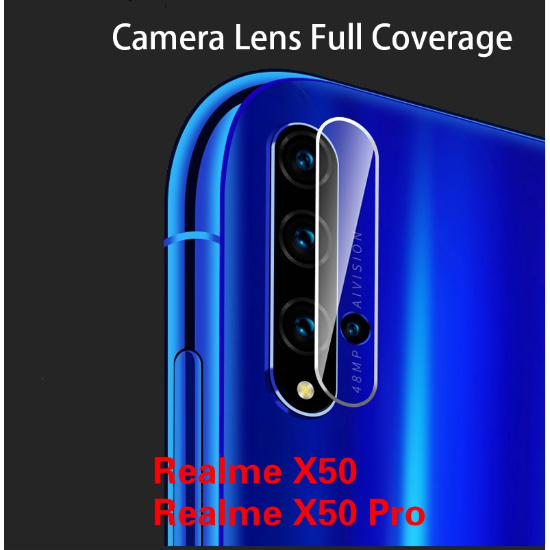 กระจกนิรภัยฟิล์มกันรอยเลนส์กล้องสําหรับ Oppo Realme X 50 / X 50 Pro Realme X 50 / X 50proป้องกันเลนส์กล้อง