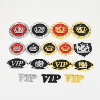 3Dสติ๊กเกอร์ติดรถCROWN JUNCTION PRODUCE VIP JPโลโก้สำหรับตกแต่งรถยนต์หน้าหลัง