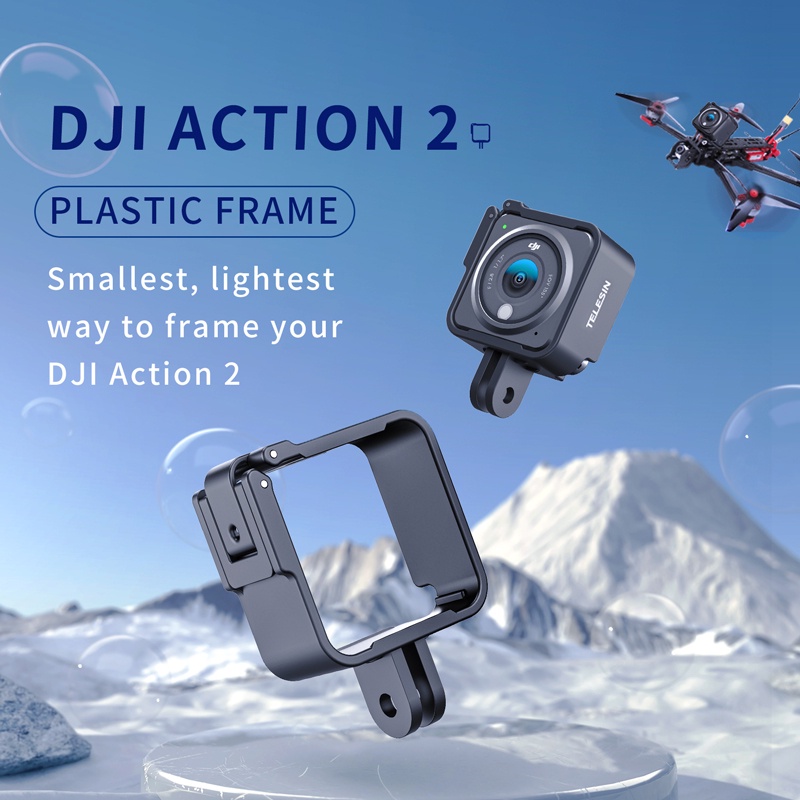 Action 2 เคสกรอบพลาสติก กันตก ป้องกันฝุ่น สําหรับ DJI Action 2 oy #8