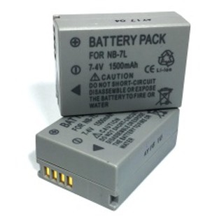 แพ๊คคู่ (จำนวน 2 ก้อน) แบตเตอรี่กล้อง รุ่น NB-7L ReplacementBattery for Canon #552