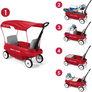 Radio Flyer Deluxe Family Canopy Wagon รถลาก รถบรรทุกของเด็ก