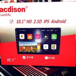 acdison จอ9" /10” HD Android  10 รุ่นใหม่ล่าสุดRam2  Rom16 จอกระจก 2.5D IPS (ไม่เล่นแผ่น)